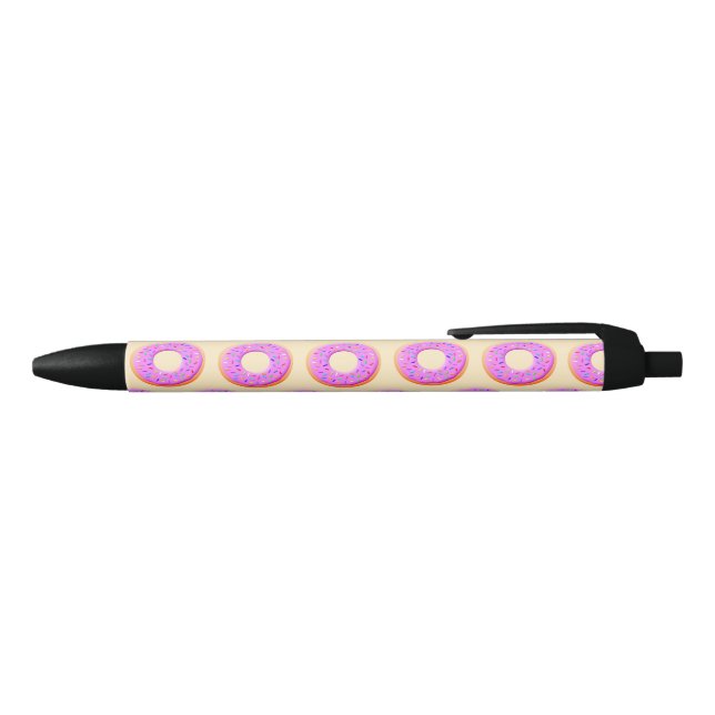 Cute Doughnut With Sprinkles Drawing Black Ink Pen (Top)