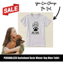 Cute Doxie Dog Mom Paw 