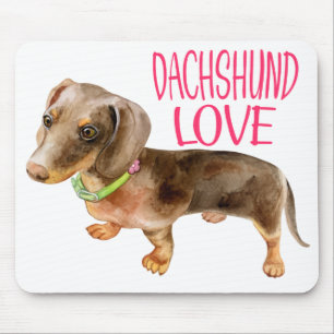 Cute Doxin Wiener Puppy Dog Lover Gift Dachshund Mouse Pad