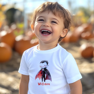 Cute Dracula Halloween birthday party Toddler T-shirt
