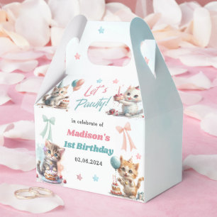 Cute Dragon 1st Birthday Party Favor Box