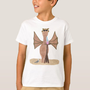 Cute Dragon at the Beach Kids T-Shirt