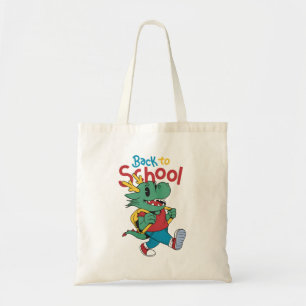 Cute Dragon Back to School Art Tote Bag