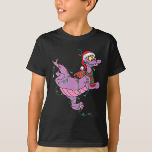 Cute Dragon Figment Lights Christmas Santa Animal T-Shirt