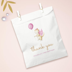 Cute Dragon Girl Birthday Favour Bag