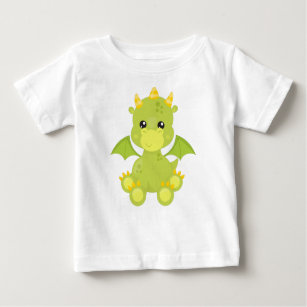 Cute Dragon, Green Dragon, Little Dragon, Magic Baby T-Shirt