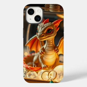 Cute Dragon in a Jewellery Box Case-Mate iPhone 14 Case