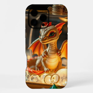Cute Dragon in a Jewellery Box iPhone 16 Pro Max Case