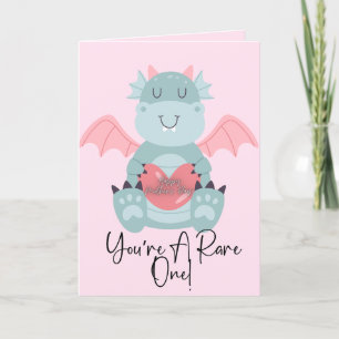 Cute Dragon Mother's Day Greeting Card with Quote 
