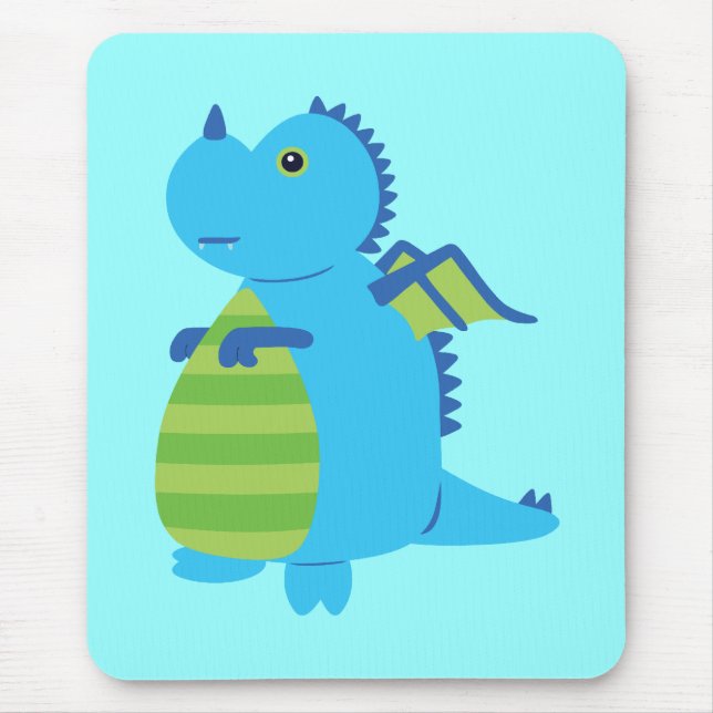 Cute Dragon Mouse Pad (Front)