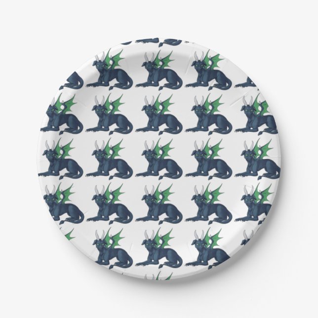 Cute Dragon Plates (Front)