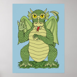 Cute Dragon Poster