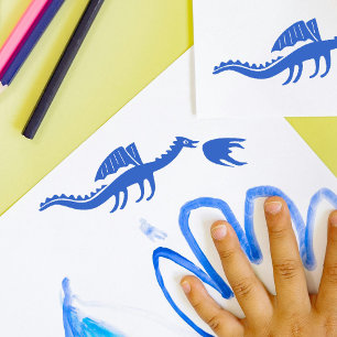 Cute Dragon Stamp   Flying Pose