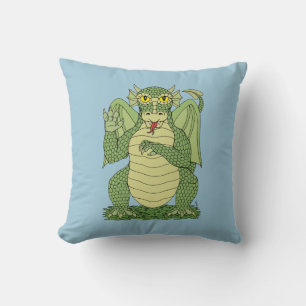 Cute Dragon Throw Pillow