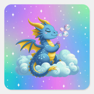 Cute Dragon/Whimsical  Square Sticker