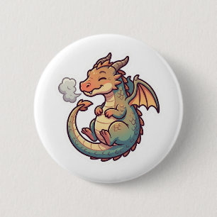 Cute Dragon Zodiac 2 Inch Round Button