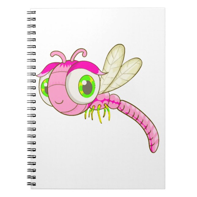 Cute Dragonfly Bug Notebook (Front)