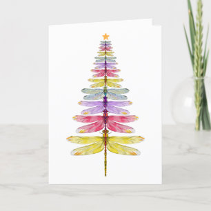 Cute Dragonfly Christmas Card