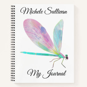 Cute dragonfly notebook