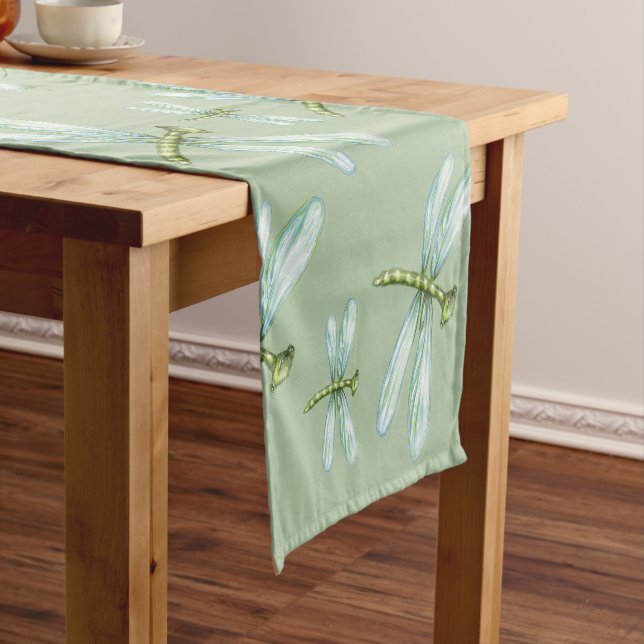 Cute Dragonfly Short Table Runner (In Situ)