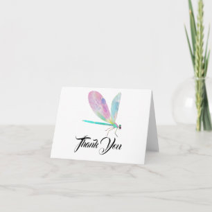 Cute dragonfly thank you card