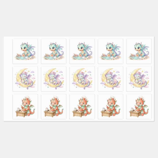 Cute Dragons (Sheet)