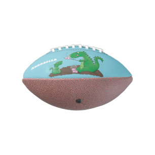 Cute dragons roasting marshmallows cartoon football