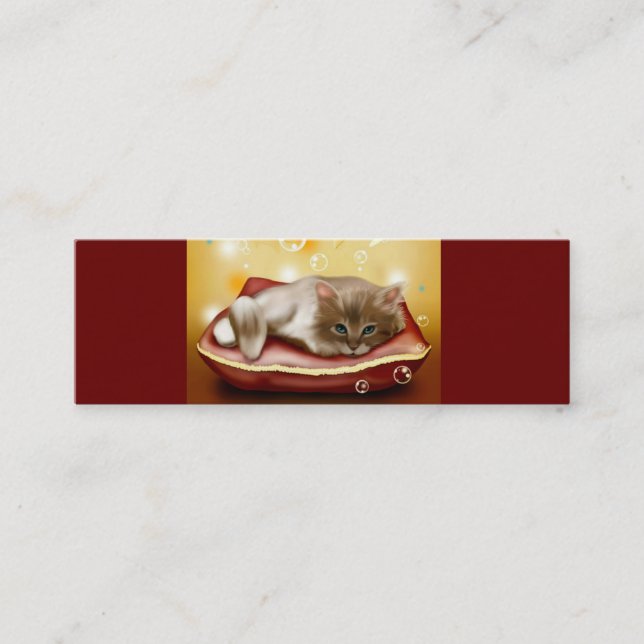 Cute Dream Kitten Business Card (Front)