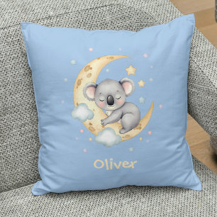 Cute Dreamy Koala Boys' Throw Pillow