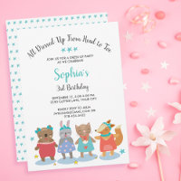 Cute Dress Up Party Girl Birthday Party Invitation