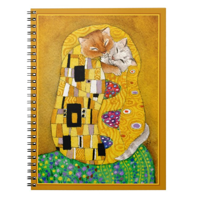 Cute drôle Klimt The Kiss spoof or Carnet (Devant)