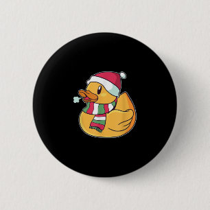Cute Dub Duck Christmas 2 Inch Round Button