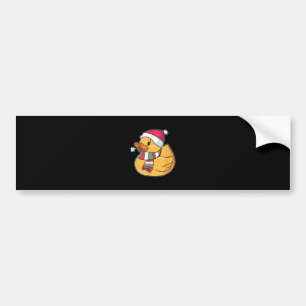 Cute Dub Duck Christmas Bumper Sticker