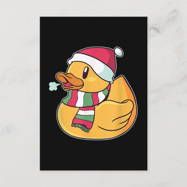 Cute Dub Duck Christmas Enclosure Card (Front)