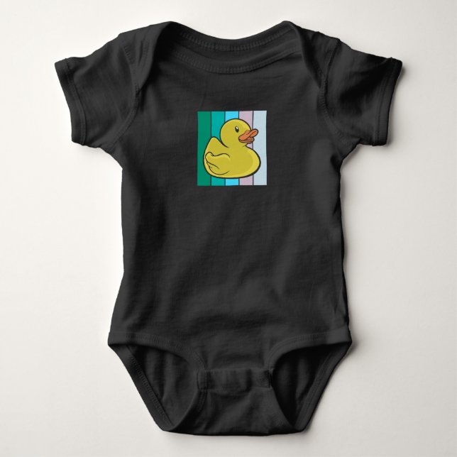 Cute Duck Baby Bodysuit (Front)