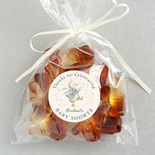 Cute Duck Baby Shower Thank You Favor Classic Round Sticker
