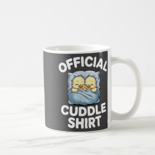 Cute Duck Couple Snuggle Cuddle Coffee Mug