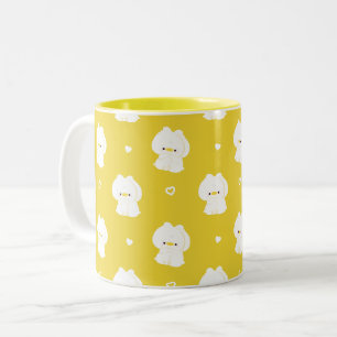 Cute Duck Couple Two-Tone Coffee Mug