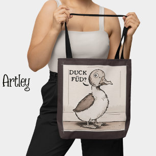 Cute Duck, Funny Duck Joke Tote Bag
