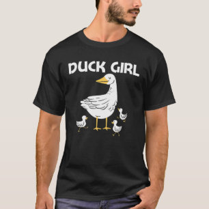 Cute Duck Gift For Girls Kids Duckling Duck Waterf T-Shirt