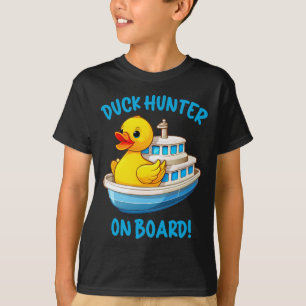 Cute Duck Hunter on Board Shirt