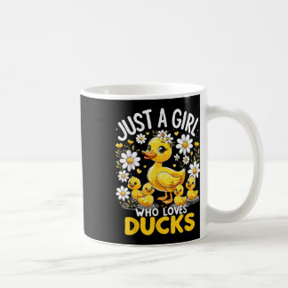 Cute Duck Lover Just A Girl Who Loves Ducks Coffee Mug