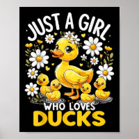 Cute Duck Lover Just A Girl Who Loves Ducks