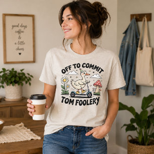 Cute Duck Off To Commit Tom Foolery Tri-Blend Shirt