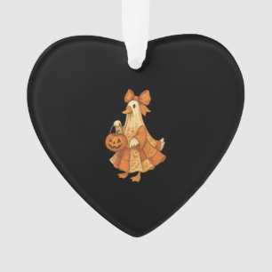 Cute Duck Patchwork Halloween Party Ornament