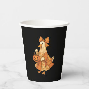Cute Duck Patchwork Halloween Party Paper Cups
