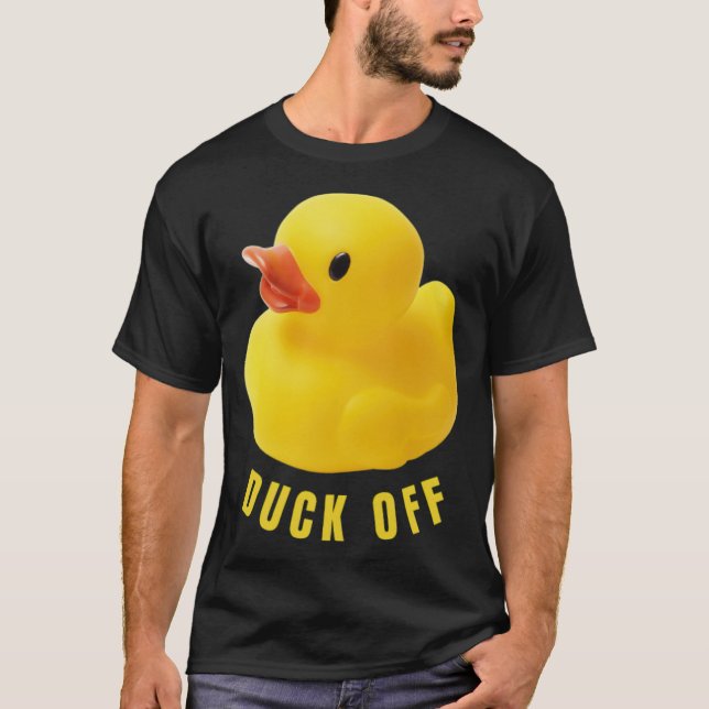 Cute Duck  Rubber Duckling T dog lover animal art  T-Shirt (Front)