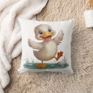 Cute Duck Throw Pillow