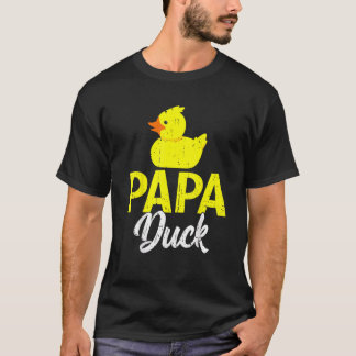 Cute Duckling Duckies Papa Duck Father's Day T-Shirt
