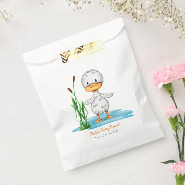 Cute duckling gender neutral baby shower  favour bag (Sealed)